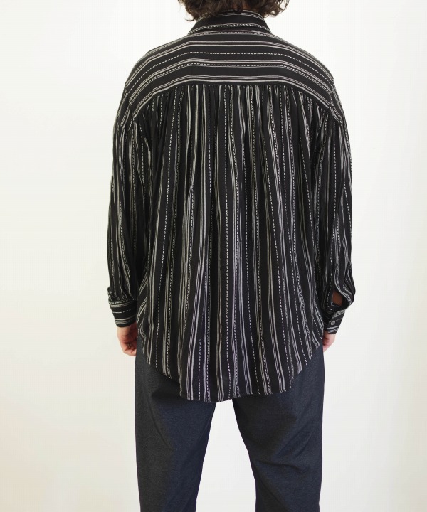 AiE/エーアイイー Painter Shirt - Rayon Dobby Stripe [シャツ(長袖