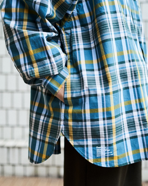 フレッシュサービス/FreshService CORPORATE CHECK REGULAR COLLAR