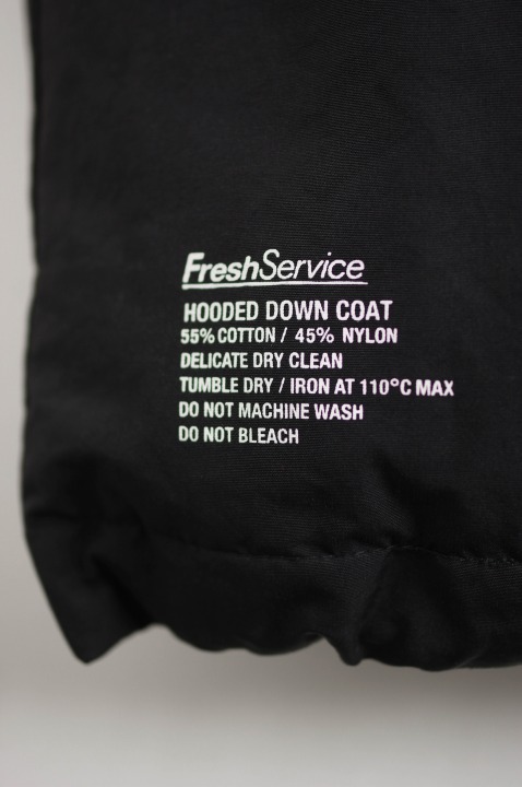 フレッシュサービス/FreshService LONG HOODED DOWN COAT[アウター