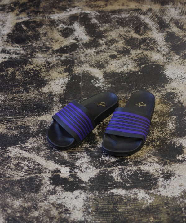 【極美品/モード】NEEDLES 蝶柄 パープル Shower Sandals