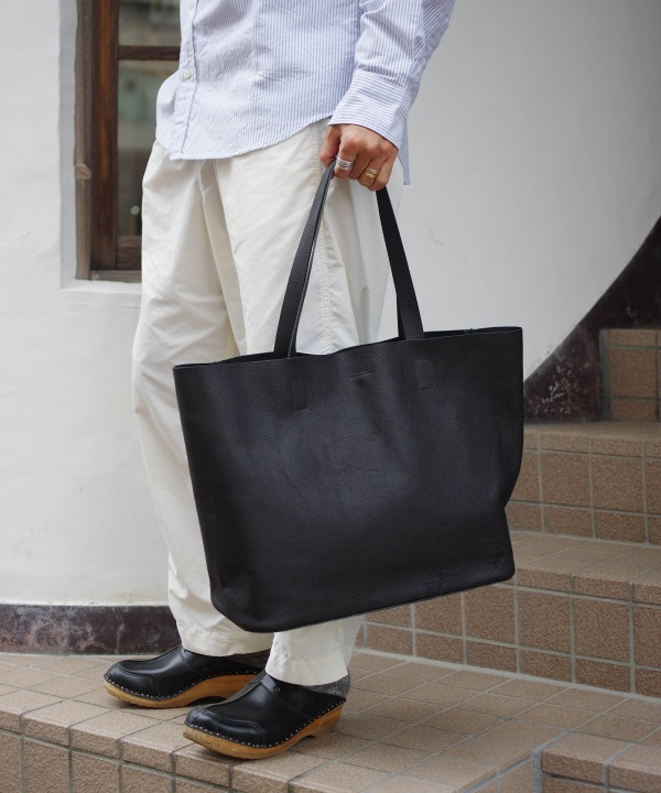 スロウ/SLOW　embossing leather tote bag M