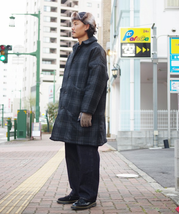 ヤーモ/Yarmo DUSTER COAT with Quilting - Flannel Check｜MAPS 通販 